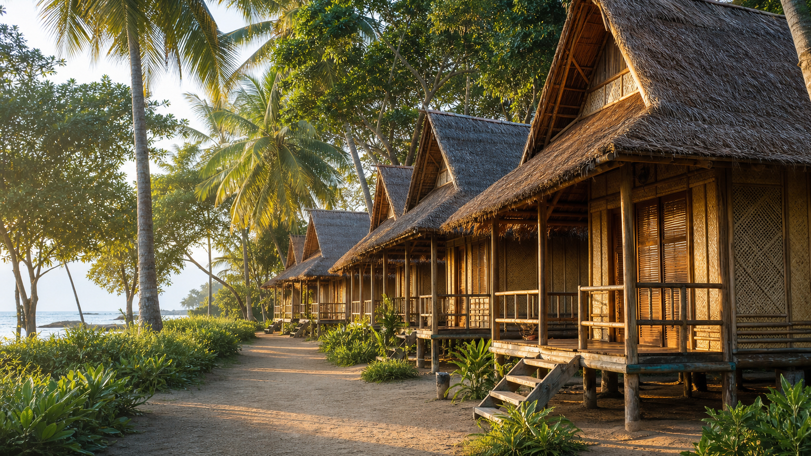 Eco-Friendly Huts by Nazcon Construction in Andaman